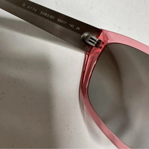 Burberry NWOT Designer Statement sunglasses women pink silver Barbie style - Picture 11 of 15